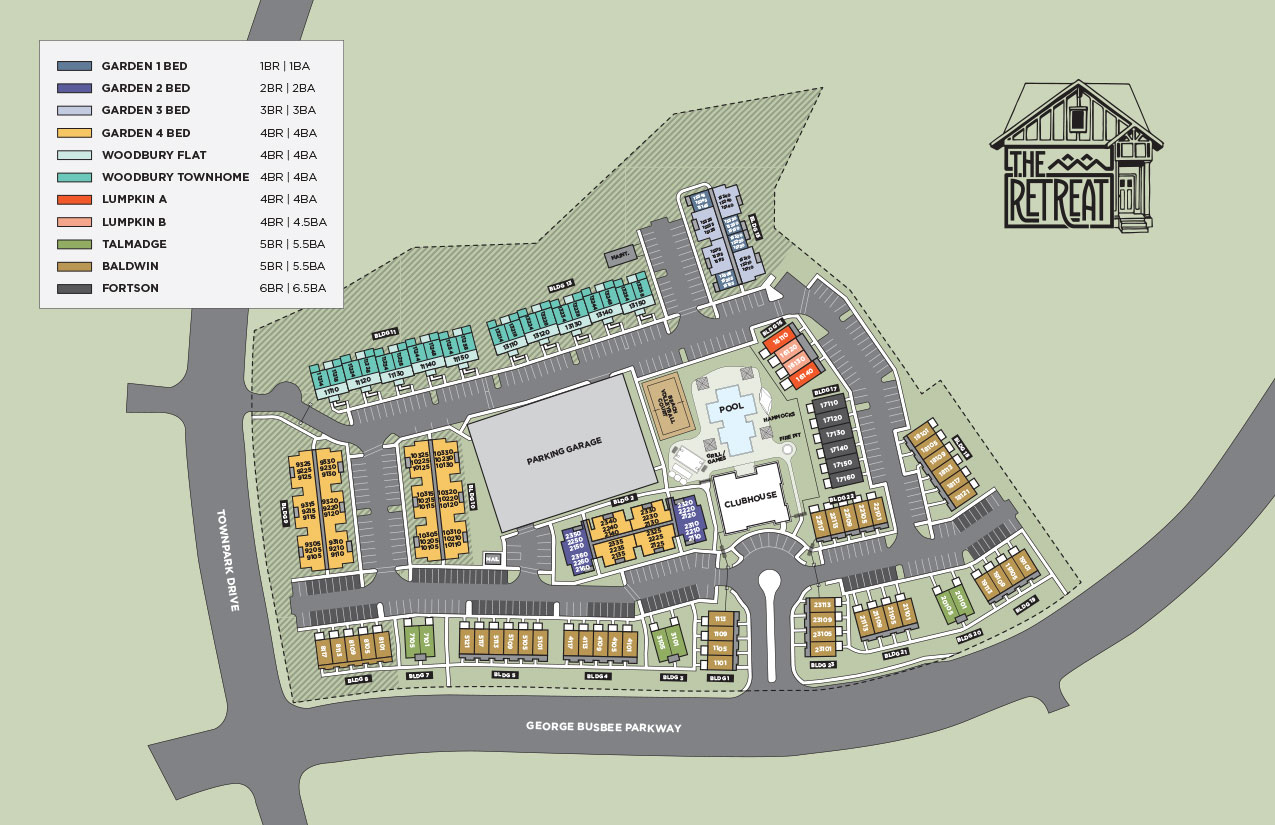 Site Map of Retreat at Kennesaw